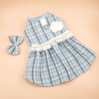 Pet Cute Barbie Skirt Dress With Necklace - Cocoa Paws Collective