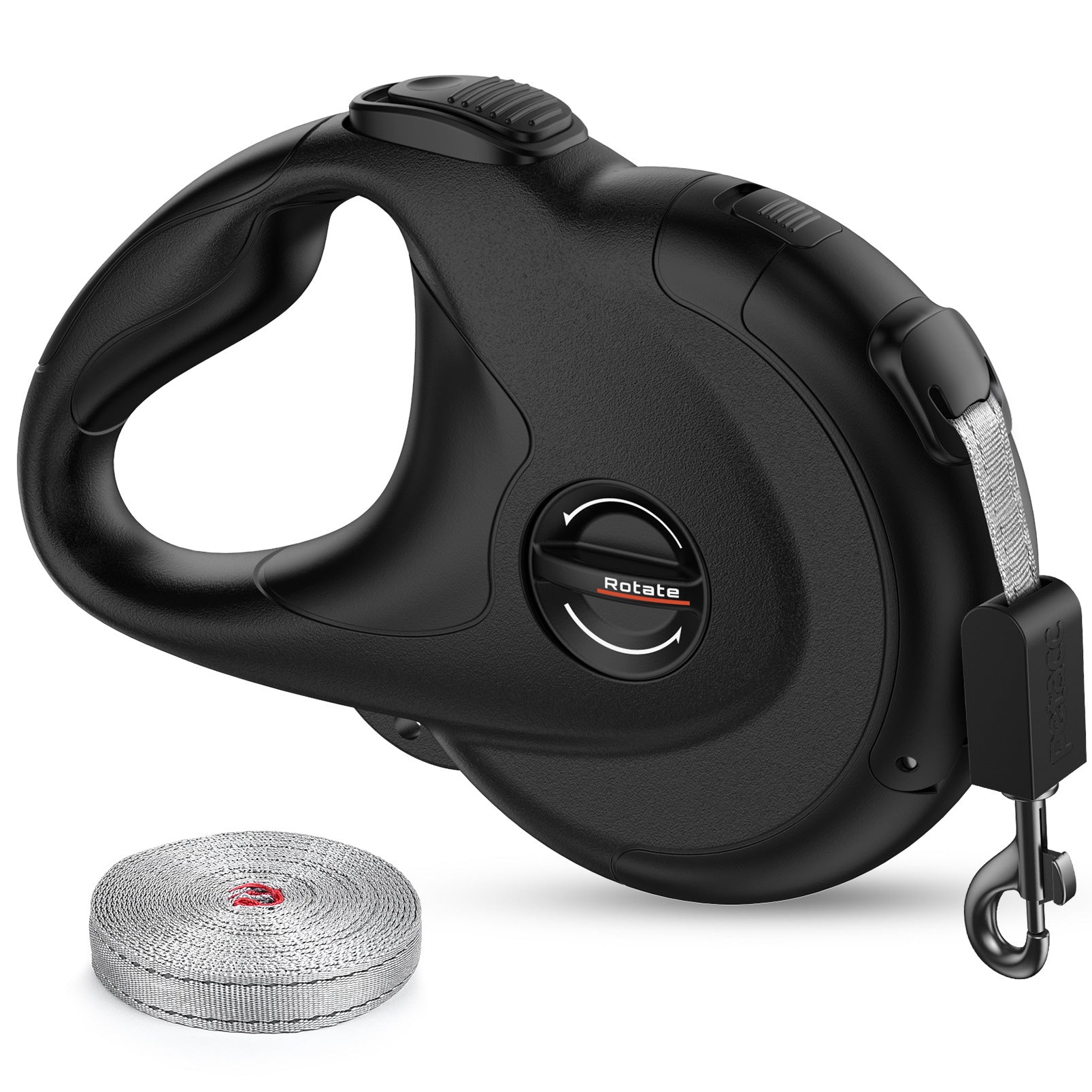 Retractable Reflective Dog Walking Tractor Leash - Cocoa Paws Collective