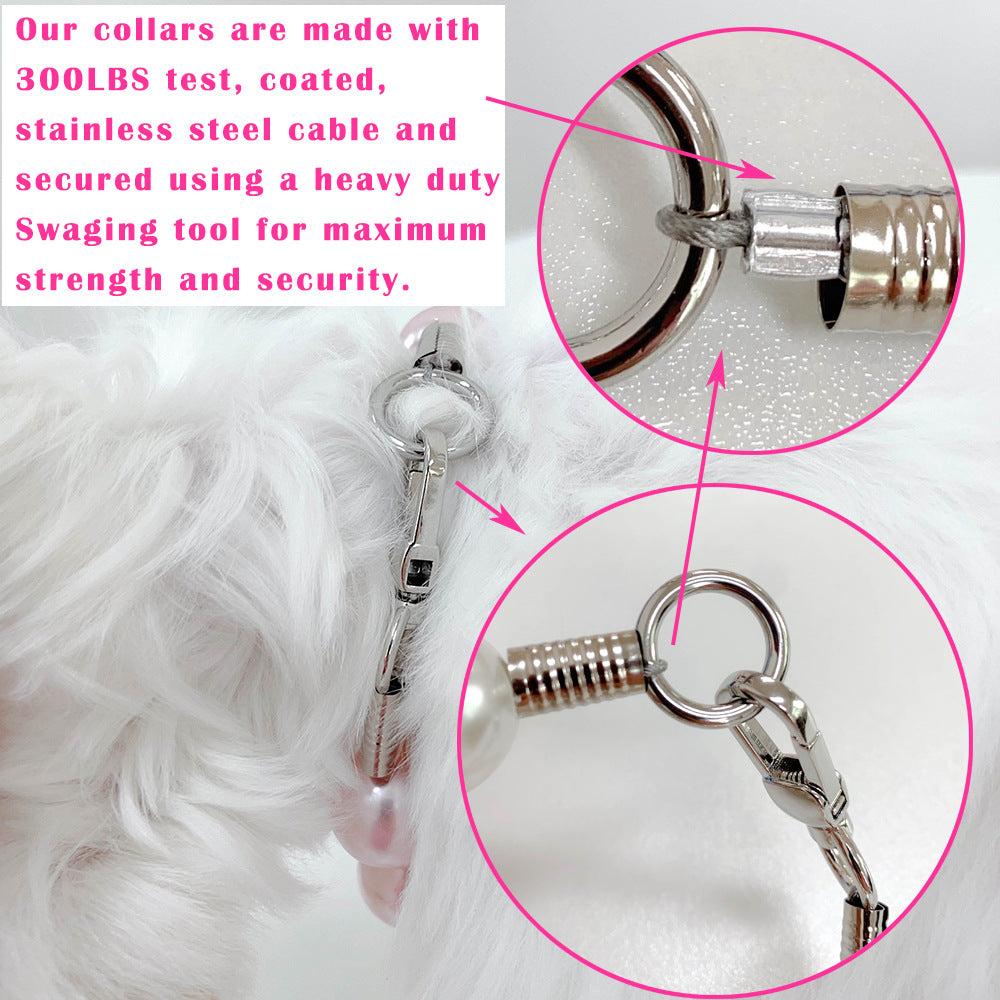 Pet Dog Collar Leash Necklace - Cocoa Paws Collective