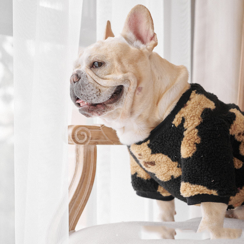 Pet Cute Thick Corduroy Bottoming Shirt - Cocoa Paws Collective