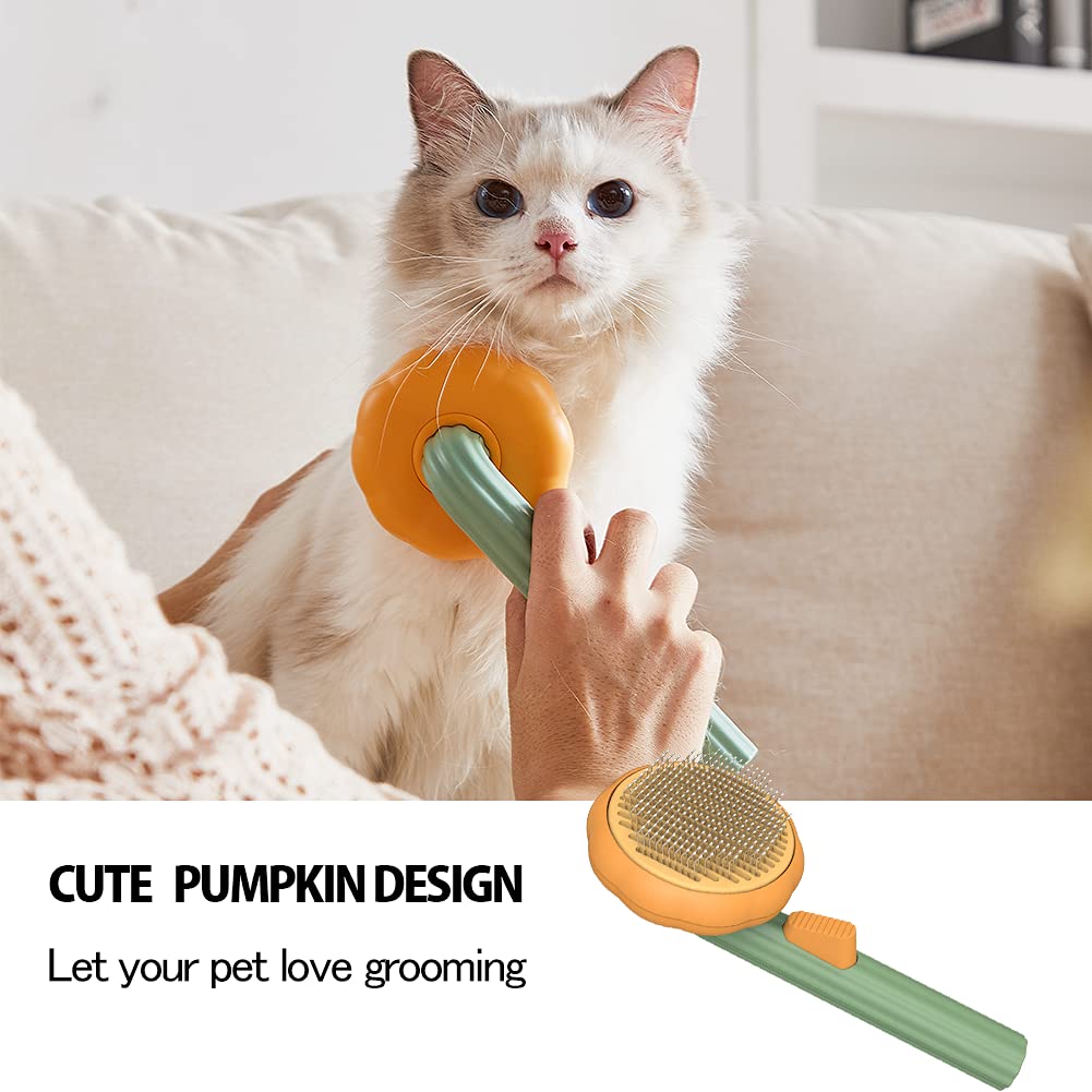 Pet Grooming Self Cleaning Slicker Brush - Cocoa Paws Collective