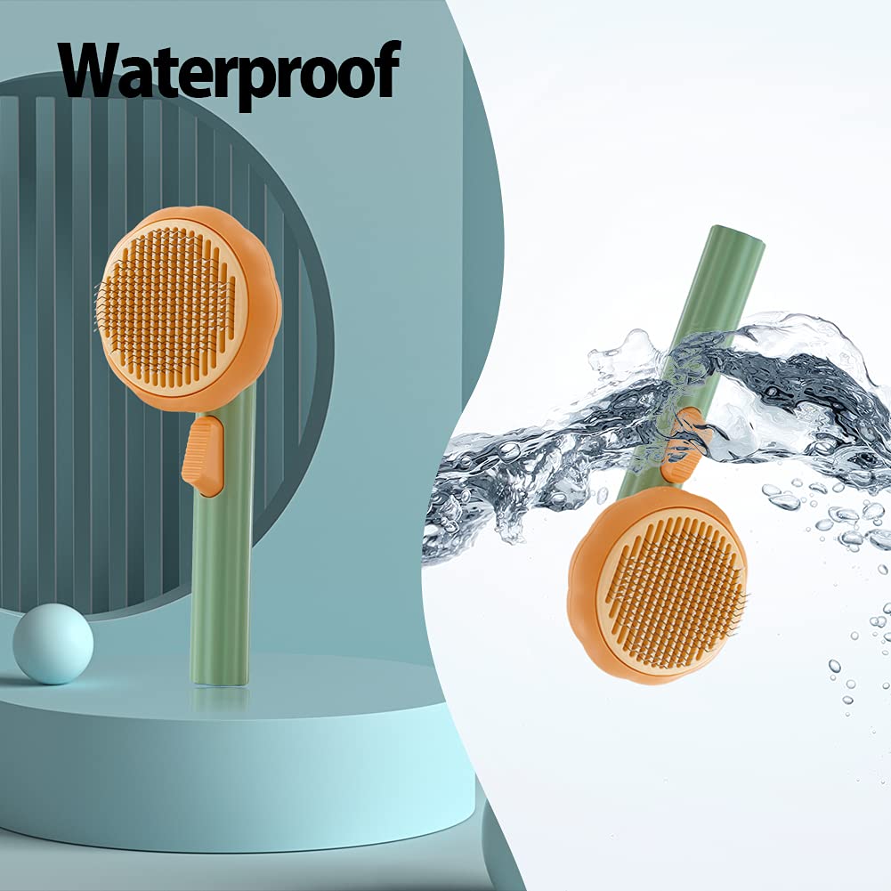 Pet Grooming Self Cleaning Slicker Brush - Cocoa Paws Collective