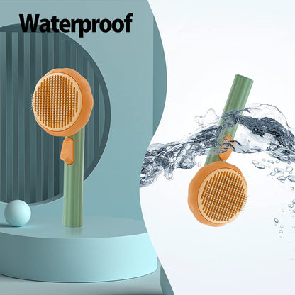 Pet Grooming Self Cleaning Slicker Brush - Cocoa Paws Collective