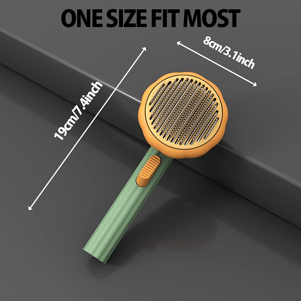 Pet Grooming Self Cleaning Slicker Brush - Cocoa Paws Collective