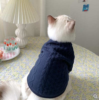 Elegant VIntage Pet Bow Sweater - Cocoa Paws Collective