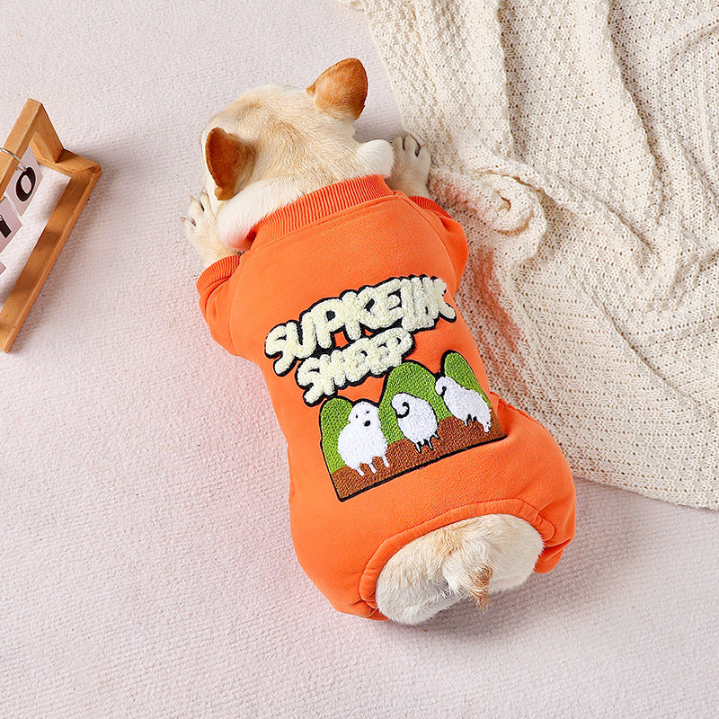 Pet Winter Padded Thickened Four-legged Shirt - Cocoa Paws Collective