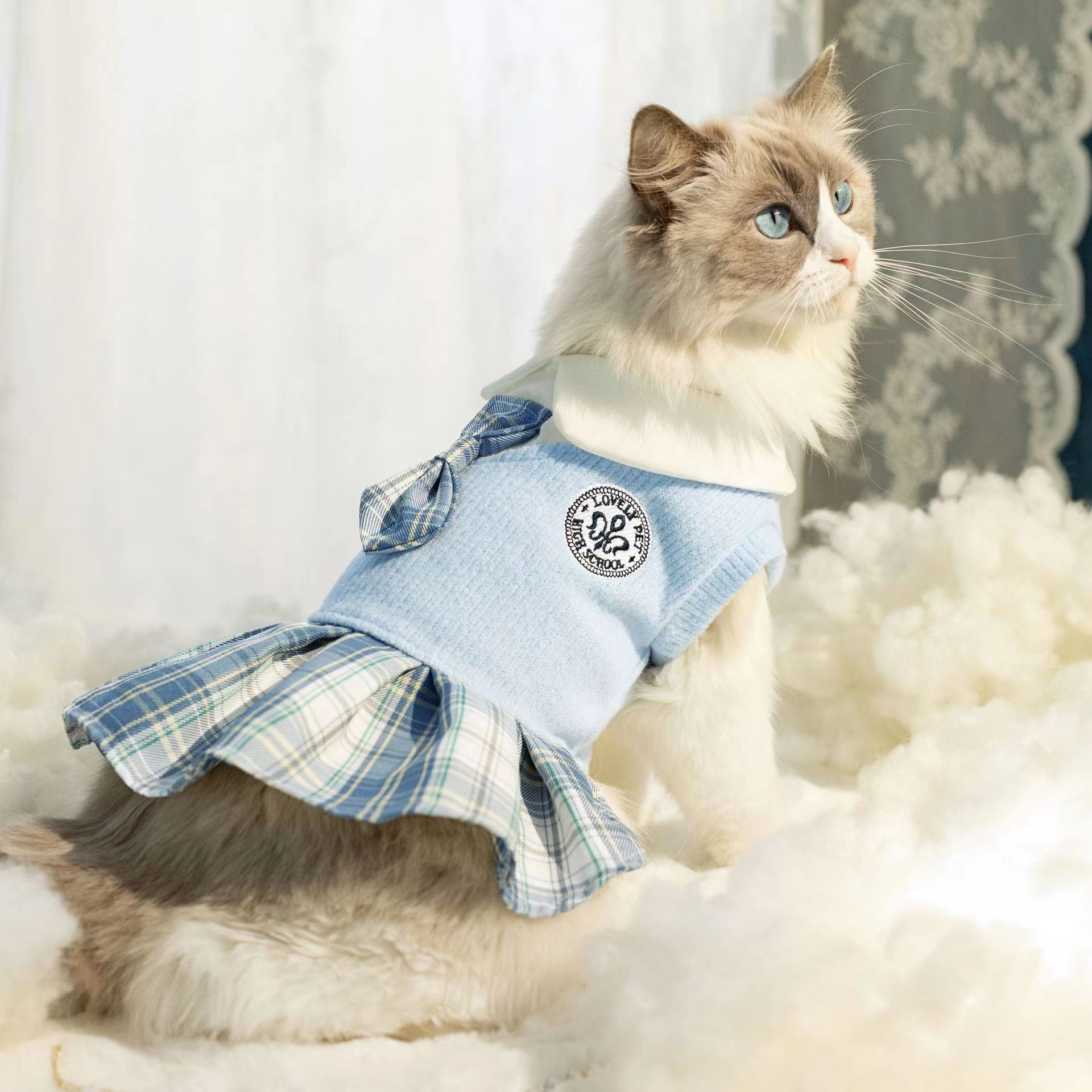 Pet Lovely Checkered Tartan Skirt - Cocoa Paws Collective