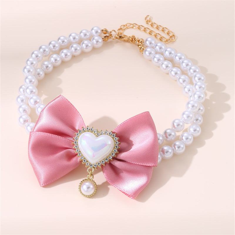 Pet Cute Heart Shape Princess Necklace - Cocoa Paws Collective