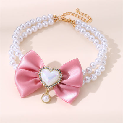 Pet Cute Heart Shape Princess Necklace - Cocoa Paws Collective
