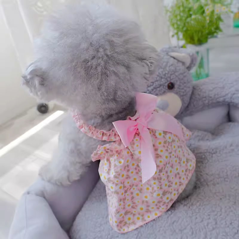 Pet Fashion Spring Floral Mini Frock - Cocoa Paws Collective