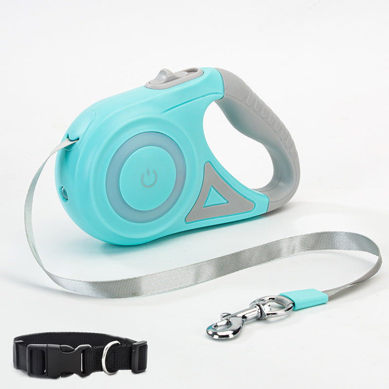 Retractable Automatic Spotlight Pet Dog Leash - Cocoa Paws Collective