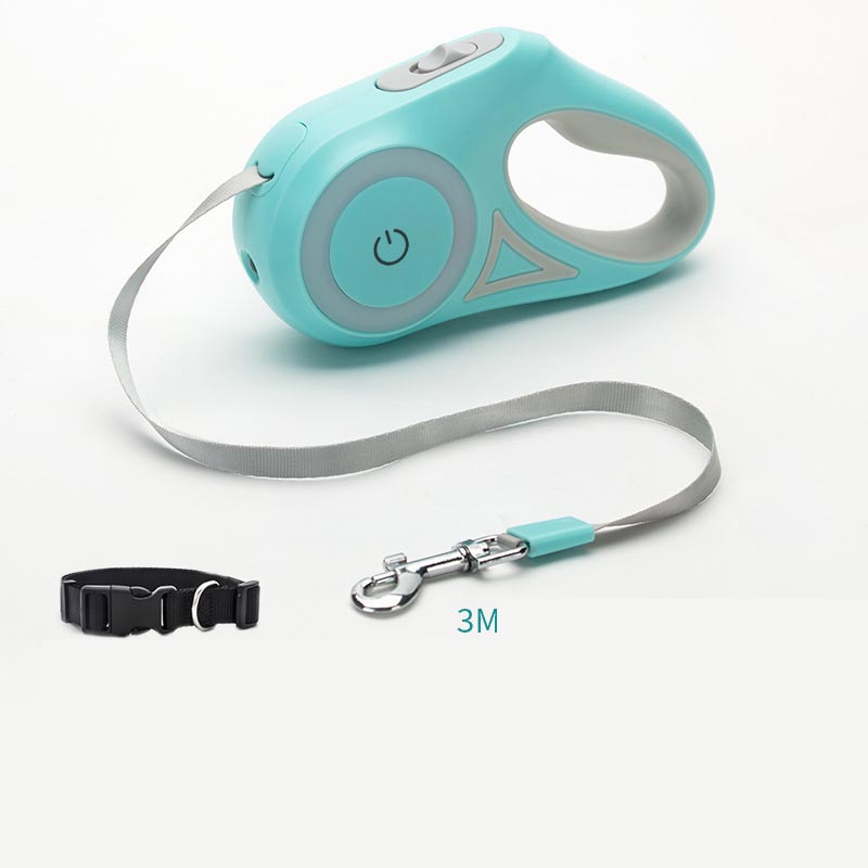 Retractable Automatic Spotlight Pet Dog Leash - Cocoa Paws Collective