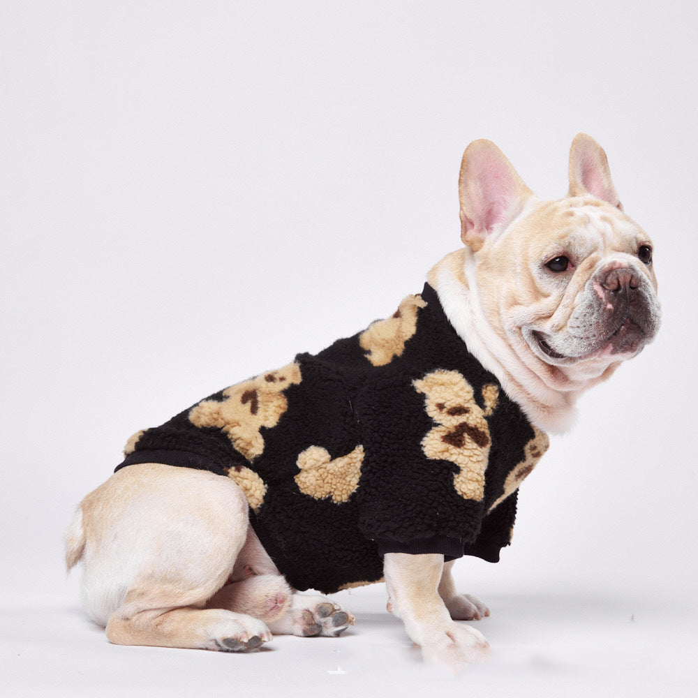 Pet Cute Thick Corduroy Bottoming Shirt - Cocoa Paws Collective