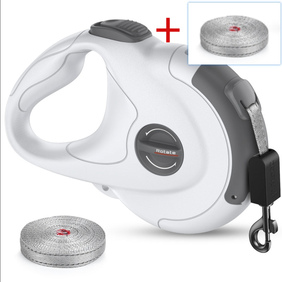 Retractable Reflective Dog Walking Tractor Leash - Cocoa Paws Collective