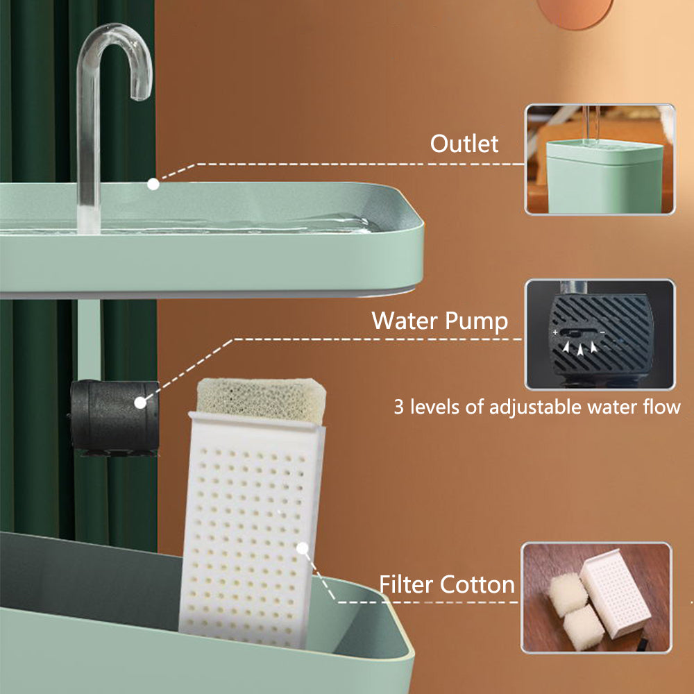 USB Electric Automatic Cat Water Fountain - Cocoa Paws Collective
