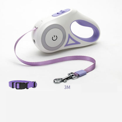 Retractable Automatic Spotlight Pet Dog Leash - Cocoa Paws Collective