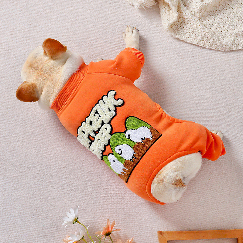 Pet Winter Padded Thickened Four-legged Shirt - Cocoa Paws Collective