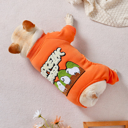 Pet Winter Padded Thickened Four-legged Shirt - Cocoa Paws Collective