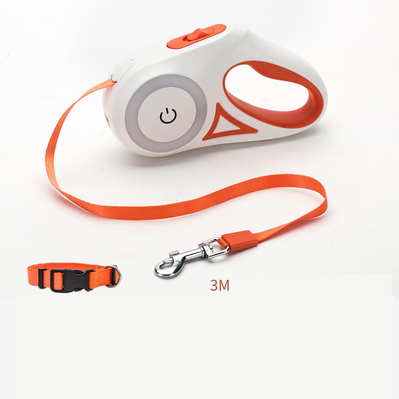 Retractable Automatic Spotlight Pet Dog Leash - Cocoa Paws Collective