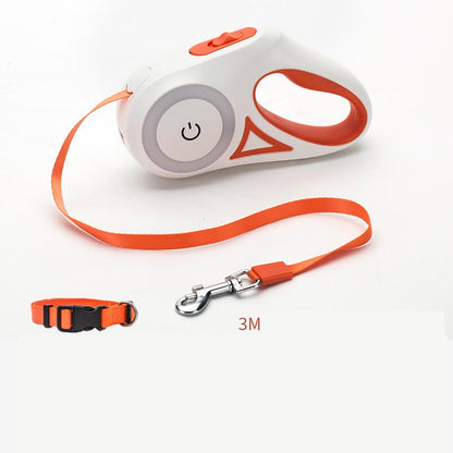 Retractable Automatic Spotlight Pet Dog Leash - Cocoa Paws Collective