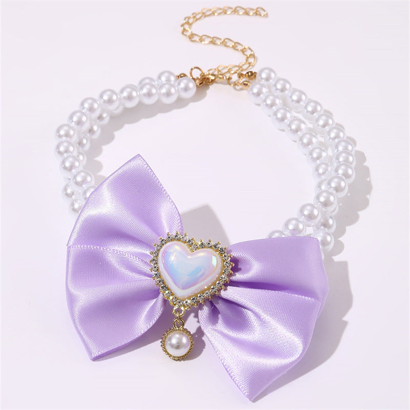Pet Cute Heart Shape Princess Necklace - Cocoa Paws Collective