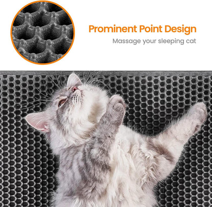 Honeycomb Double Layer Cat Litter Mat - Cocoa Paws Collective