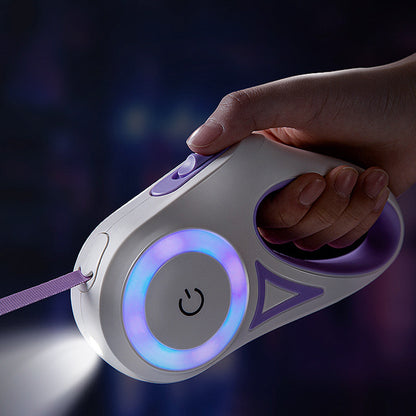 Retractable Automatic Spotlight Pet Dog Leash - Cocoa Paws Collective