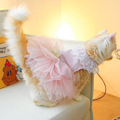 Pet Cat Lace Clothing Suit - Cocoa Paws Collective