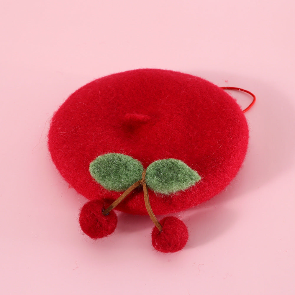Pet Cat Wool Painter Bud Hat