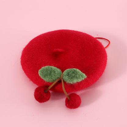 Pet Cat Wool Painter Bud Hat - Cocoa Paws Collective