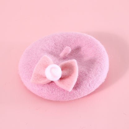 Pet Cat Wool Painter Bud Hat - Cocoa Paws Collective