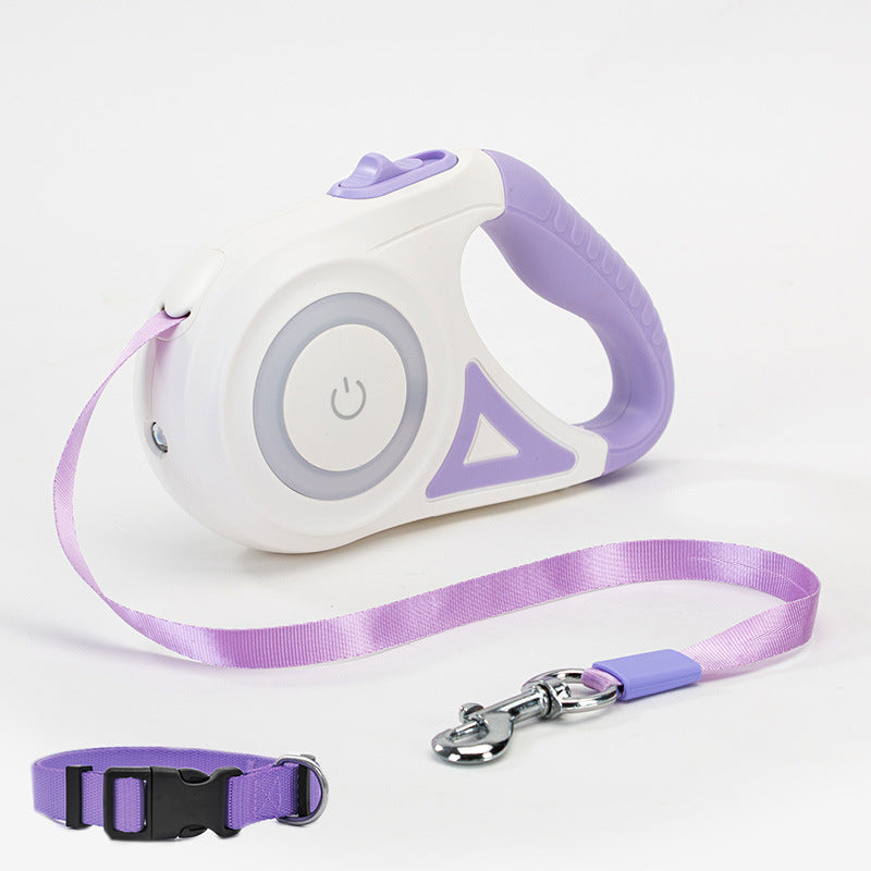 Retractable Automatic Spotlight Pet Dog Leash - Cocoa Paws Collective