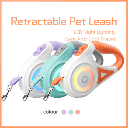 Retractable Automatic Spotlight Pet Dog Leash - Cocoa Paws Collective