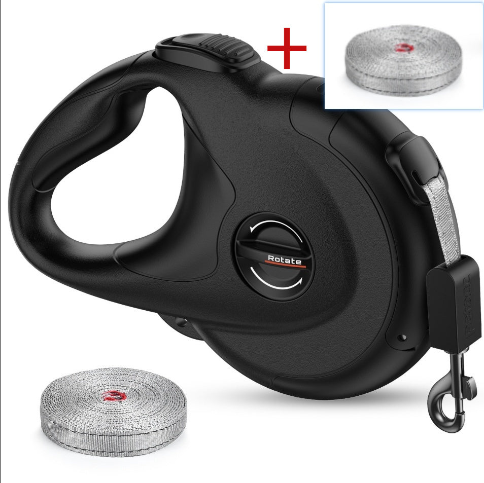 Retractable Reflective Dog Walking Tractor Leash - Cocoa Paws Collective