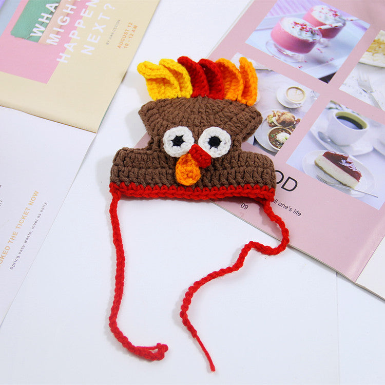 Halloween Cat Dog Knitted Pet Hat - Cocoa Paws Collective